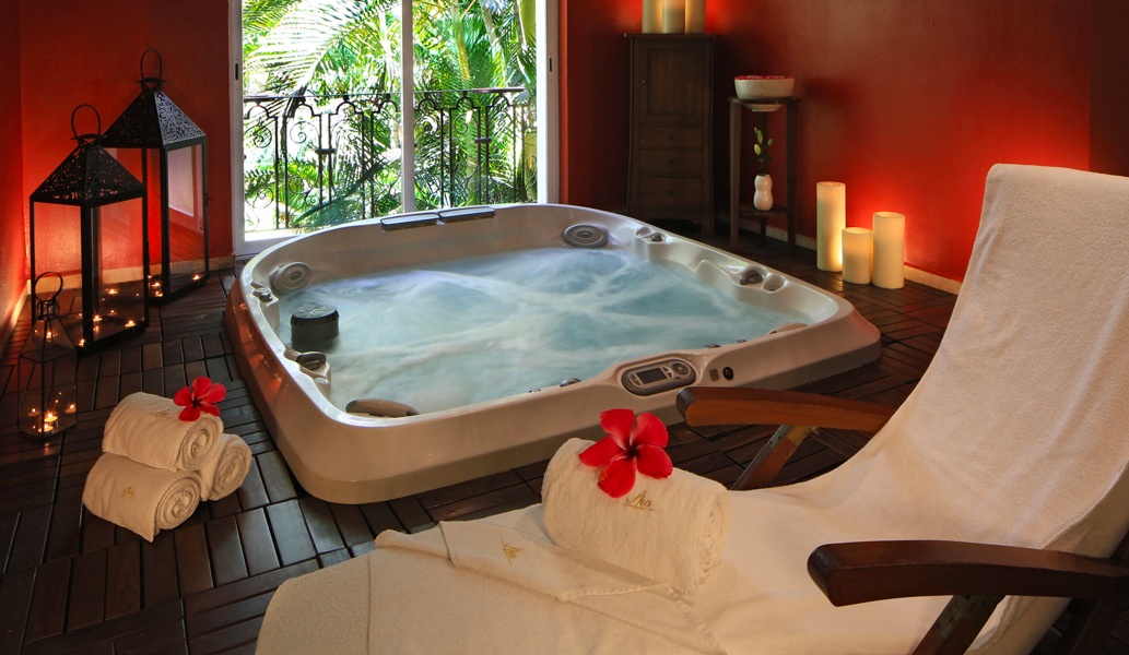 Instalaciones de hidroterapia en el hotel Casa Velas, Puerto Vallarta